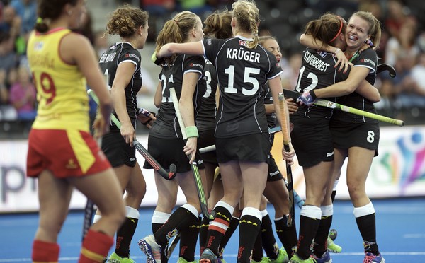 LONDON - Unibet EuroHockey Championships women
19 GER v ESP (Bronze Medal Match)
Foto: German celebration.
WSP COPYRIGHT FRANK UIJLENBROEK